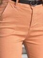 Dámske nohavice slim fit s opaskom TAIRONIK ceglane UY2543