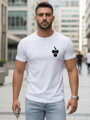 Bedrucktes Feuerwehr-T-Shirt mit Totenkopf für Männer NX054R