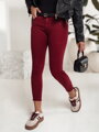 Dámske nohavice BRITTNIX typu skinny bordové UY2222
