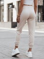 Cremefarbene Velours-Sweatpants für Frauen UY3841