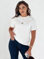 T-shirt damski FLORTA ecru Dstreet RY2569