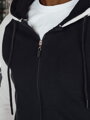 Pánska mikina na zips s kapucňou, čierna Dstreet BX5872
