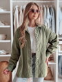 Prechodná dámska košeľová bunda KOSMOJACK oversize strihu TY4840
