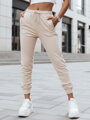 Cremefarbene Velours-Sweatpants für Frauen UY3841