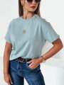 T-shirt damski FLORTA błękitny Dstreet RY2557