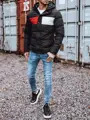 Moderná pánska bunda v čiernom prevedení