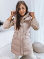 Béžová dámska prešívaná vesta GAMIS TY3293
