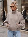 Dámska krátka bunda s vlnou Dstreet béžová TY6033