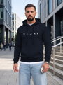 Pánska mikina s nápisom RELAX a kapucňou Dstreet tmavomodrá NX0001BX