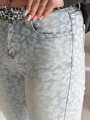 Dámske rifľové nohavice skinny s opaskom FELINA modré UY2474
