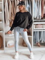 Dámske rifľové nohavice skinny s opaskom FELINA modré UY2474