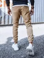 Moderné jogger tepláky vo farbe camel.