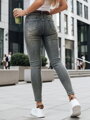 Dámske rifle skinny s opaskom modré UY2810