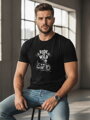 Bedrucktes Feuerwehr-T-Shirt mit Totenkopf für Männer NX054R