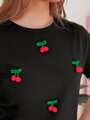 T-shirt damski CHERETTE czarny Dstreet RY2847