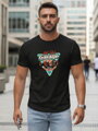Bedrucktes Herren-T-Shirt HOT ROD GARAGE schwarz Dstreet NX5093R