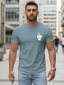 Bedrucktes Feuerwehr-T-Shirt mit Totenkopf für Männer NX054R