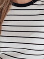 T-shirt damskie basic w paski LINESS biały Dstreet RY2818