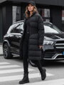 Dámska dlhá prešívaná zimná bunda FABWARM black Dstreet TY4620