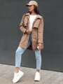 FASHLOVE dámska bunda parka, tmavo béžová, Dstreet TY4391