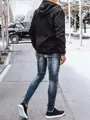 Pánska trendová čierna bunda