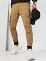 Pánske khaki cargo nohavice Dstreet UX4176
