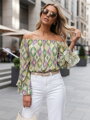 Bluzka damska hiszpanka SPRIAN zielona Dstreet RY2464
