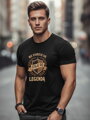 Bedrucktes Feuerwehr-T-Shirt mit Totenkopf für Männer NX054R