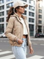 ZERNI khaki dámska prešívaná bunda Dstreet TY4177