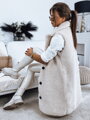 Krásna béžová dámska vesta