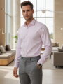 Pánska košeľa slim fit DX2683 – svetlofialová elegantná košeľa