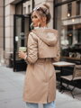 CIVIT dámska bunda parka béžová Dstreet TY4215