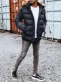 Granátová zimná bunda s kapucňou