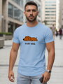 Bedrucktes Herren-T-Shirt blau Dstreet NX5092R