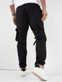 Čierne pánske jogger nohavice Dstreet UX4205