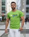 Herren T-Shirt mit Totenkopf und Blumendruck NX079R