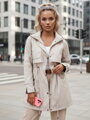 BRENS ecru dámska bunda parka Dstreet TY4229