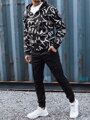 Pánska mikina na zips s kapucňou, čierna Dstreet BX5809