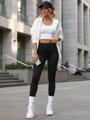 Dámske legíny sportowe čierne UY2846