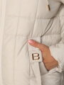 Svetlosivá prešívaná dámska bunda s kapucňou TY5860