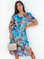 Dámske elegantné šaty BLOSSOM modré EY2524