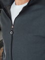 Pánska mikina na zips so stojačikom, tmavomodrá Dstreet BX5869