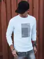Štýlová biela mikina