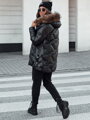 CLASSIQ dámska zimná prešívaná bunda s kapucňou čierna Dstreet TY4623
