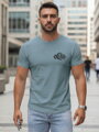 Bedrucktes Feuerwehr-T-Shirt mit Totenkopf für Männer NX054R
