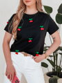 T-shirt damski CHERETTE czarny Dstreet RY2847