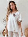Bluzka damska oversize SHINE LOVE biała Dstreet RY2913