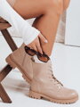 Dámske členkové čižmy STYLOBOSS krémové ZY0522