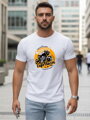 Bedrucktes Herren-T-Shirt weiß Dstreet NX5095R