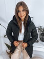 Čierna dámska páperová bunda